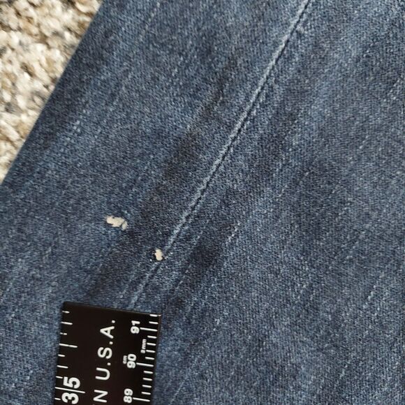 Rock Revival Moto Taniel Slim Stretch Distressed Thick Stitched Jeans Mens 31x28 - Picture 2 of 12